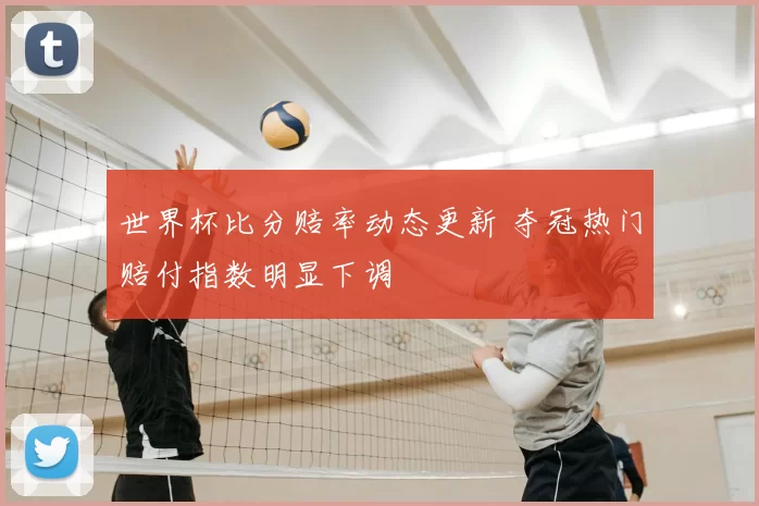 世界杯比分赔率动态更新 夺冠热门赔付指数明显下调