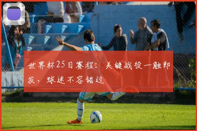 世界杯25日赛程：关键战役一触即发，球迷不容错过